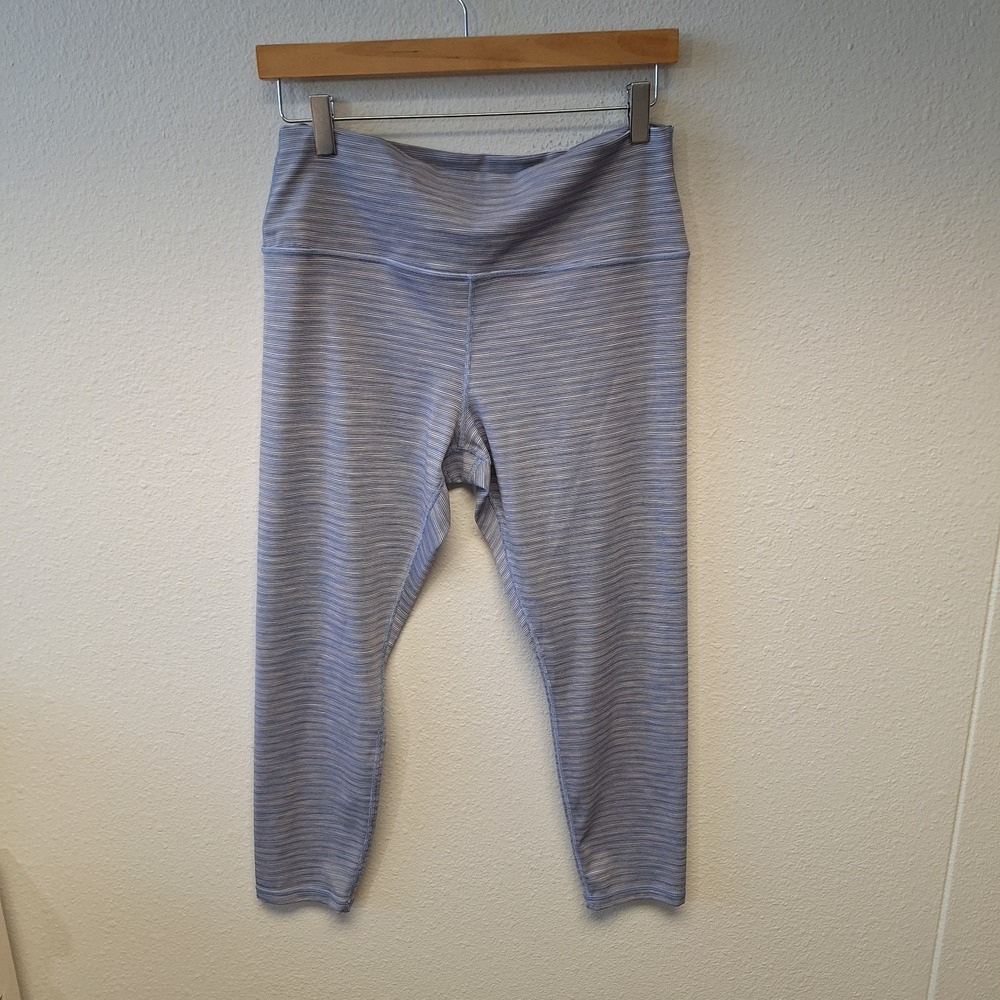 Athleta Transcend Textured 7/8 Tight Leggings Nova Dye Violet Purple XL KM7789